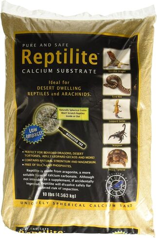 Carib Sea Reptilite Sand in Natural White (40 lbs) [Set of 4] in Kuwait