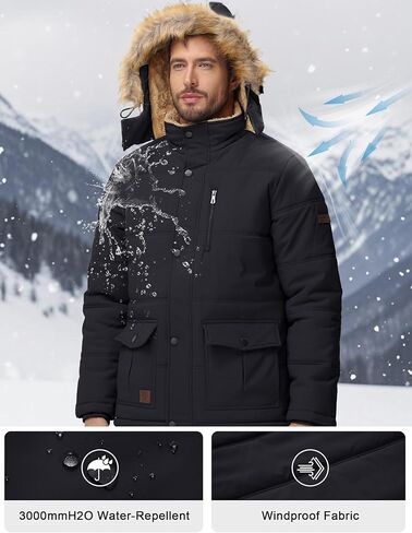 سترة Cotrasen للرجال الشتوية السمك الدافئ الصوف المبطن بالستران المائي in Kuwait