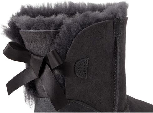 UGG Women's MINI Bailey Bow II Fashion Boot, Obsidian, 10 in Saudi Arabia