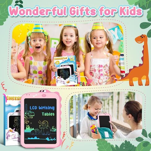Cheerfun Stock Stockers for Kids LCD Tablet tablet for Kids 8.5 "Toddler Toys Learning Drawing لوحة ديناصور لـ 3 4 5 6 in Saudi Arabia