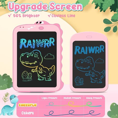 Cheerfun Stock Stockers for Kids LCD Tablet tablet for Kids 8.5 "Toddler Toys Learning Drawing لوحة ديناصور لـ 3 4 5 6 in Saudi Arabia