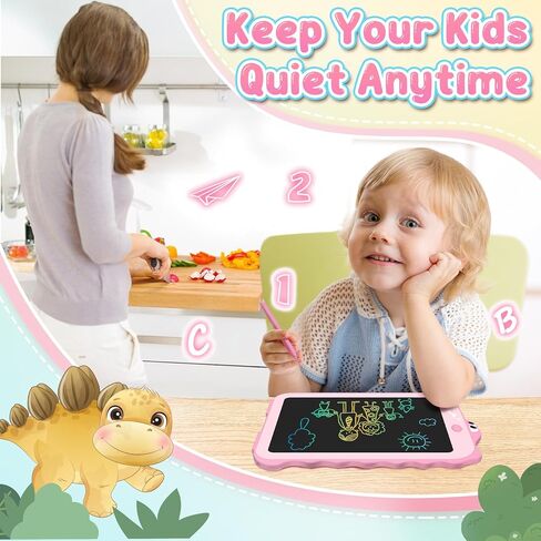 Cheerfun Stock Stockers for Kids LCD Tablet tablet for Kids 8.5 "Toddler Toys Learning Drawing لوحة ديناصور لـ 3 4 5 6 in Saudi Arabia