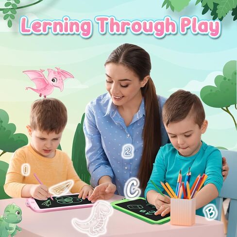 Cheerfun Stock Stockers for Kids LCD Tablet tablet for Kids 8.5 "Toddler Toys Learning Drawing لوحة ديناصور لـ 3 4 5 6 in Saudi Arabia