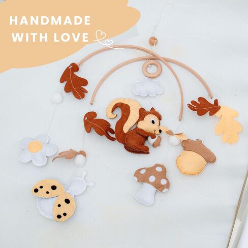 Montessori Baby Mobile - Dinosaur Dinosaur Dinosaur Crib Mobile - ديكور الحضانة للأولاد والبنات - التنمية البصرية حديثي الولادة - هدية مثالية للاستحمام الطفل in Saudi Arabia