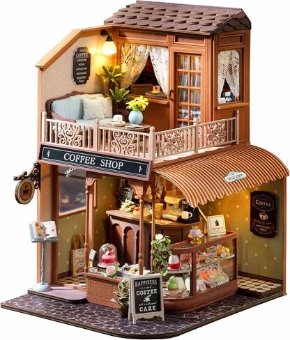 Miniature House Kit, Dollhouse Kit, Miniature Kit, DIY Mini House Building Kit for Adult Teen, Botanical House in Saudi Arabia