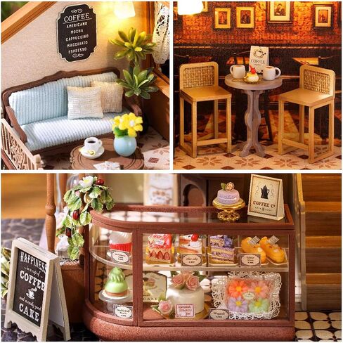Miniature House Kit, Dollhouse Kit, Miniature Kit, DIY Mini House Building Kit for Adult Teen, Botanical House in Saudi Arabia