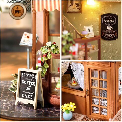 Miniature House Kit, Dollhouse Kit, Miniature Kit, DIY Mini House Building Kit for Adult Teen, Botanical House in Saudi Arabia