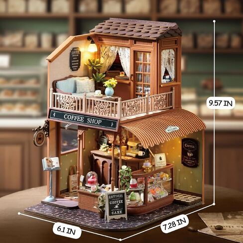 Miniature House Kit, Dollhouse Kit, Miniature Kit, DIY Mini House Building Kit for Adult Teen, Botanical House in Saudi Arabia