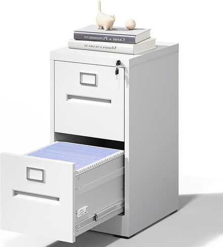 3 خزانة ملفات درج مع فتحة القفل والبطاقة ، خزائن ملفات رأسية فولاذية لمكتب المنزل ، خزائن الملفات المعدنية الصغيرة لتعليق ملفات حجم الحروف القانونية ، التجميع المطلوبة (أسود) in Kuwait