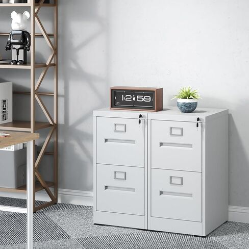 3 خزانة ملفات درج مع فتحة القفل والبطاقة ، خزائن ملفات رأسية فولاذية لمكتب المنزل ، خزائن الملفات المعدنية الصغيرة لتعليق ملفات حجم الحروف القانونية ، التجميع المطلوبة (أسود) in Kuwait