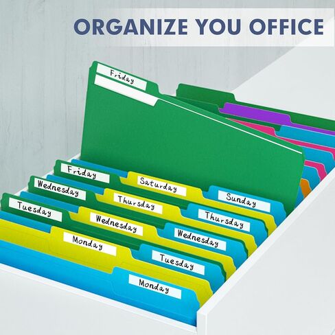 File Folder, PANDRI 270 Pack File Folder, 1/3 Cut Tab, Letter Size, Filing Folder for Office School Business, Manila in Saudi Arabia