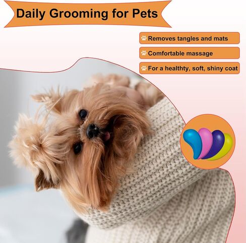 Puppy Brush for Small Dogs - Soft Dog Brush (Pink) in Saudi Arabia