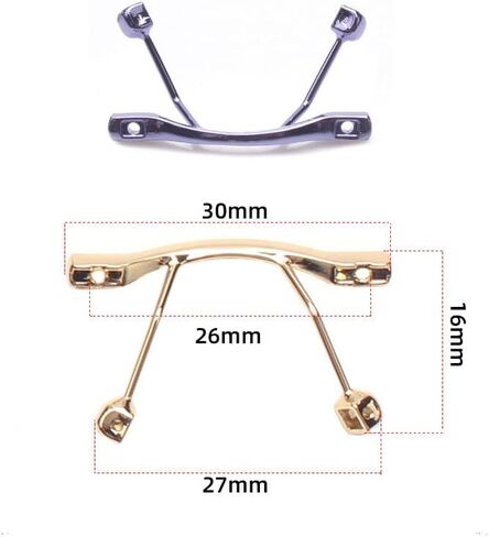 1 Pair Metal Frame Replacement Nose Bridge Eyeglasses Repair Kits Rimless Glasses Screws and 4-in-1 Screwdriver in Kuwait