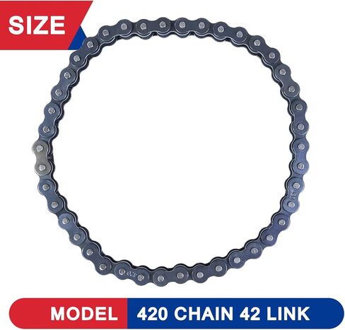 سلسلة 420 Jackshaft Chain 42 Links Mini Bike Drive Chain لـ Coleman CT200U CT200U-EX BT200X BAJA WARRIOR HEAT MINI BAJA MASSIMO MB165 MB200 BAGERICH BATION in Kuwait