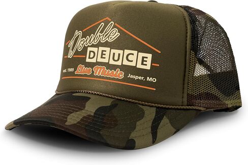 Black Rabbit Road House Double Deuce Logo Retro 80s Snapback Cap in Kuwait
