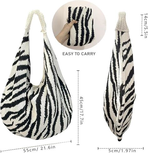 Large Beach Bags for Women Summer Beach Tote Bag Aesthetic Tote Bag Hippie Bag Knit Bag in Kuwait