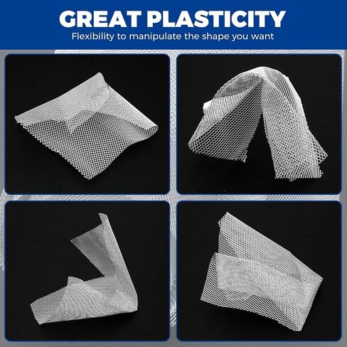 Aluminum Wire Mesh for Arts and Craft Sculpting Mesh Roll 15.7 Inch by 16.4 Foot for Sculpture Projects Craft Wire Mesh for Crafts (Silver, 15.7inch x 16.4foot) in Saudi Arabia