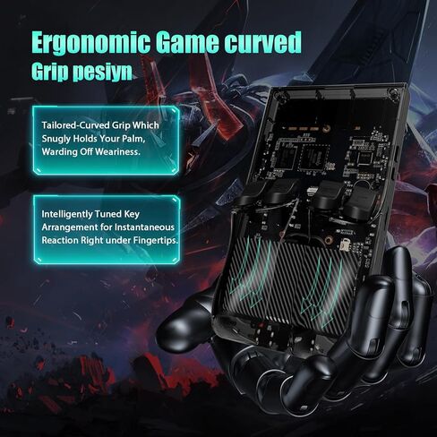 2025 NEW R36MAX GAME GAME CONSOLE MINI GAME CONSOLE 4.0 "IPS Video Game Console مدمجة 64 جيجابايت من بطاقة TF تم تثبيتها مسبقًا أكثر من 18000 لعبة رجع in Kuwait