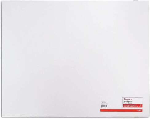 Staples 1213774 Premium Poster Boards 5-Pack White 22 X 28 in Saudi Arabia