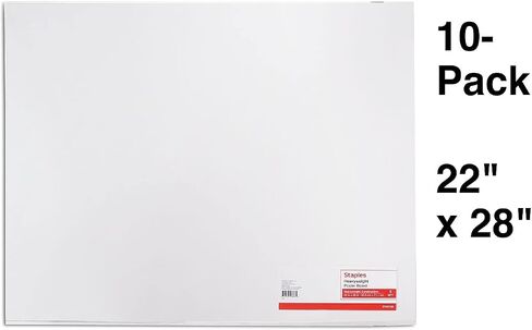 Staples 1213774 Premium Poster Boards 5-Pack White 22 X 28 in Saudi Arabia