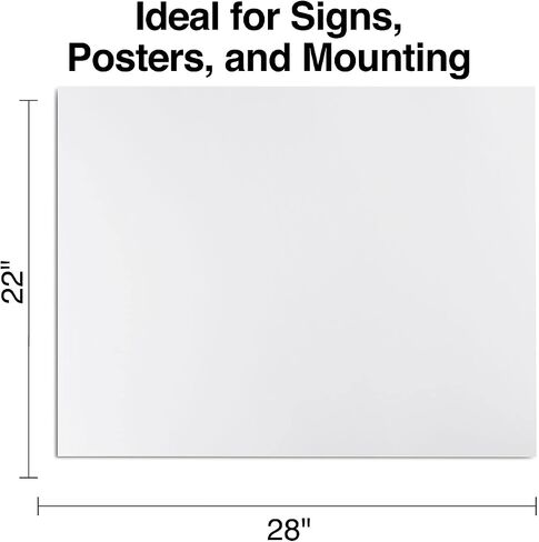 Staples 1213774 Premium Poster Boards 5-Pack White 22 X 28 in Saudi Arabia