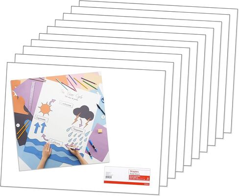 Staples 1213774 Premium Poster Boards 5-Pack White 22 X 28 in Saudi Arabia