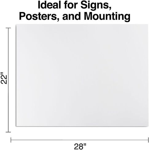 Staples 1213774 Premium Poster Boards 5-Pack White 22 X 28 in Saudi Arabia