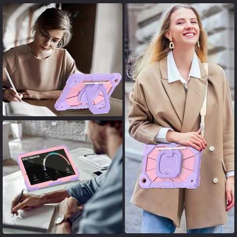 حافظة لجهاز جالاكسي تاب A9 بلس مقاس 11 بوصة مع واقي شاشة/حامل دوار/حامل قلم، غطاء مقاوم للصدمات من الدرجة العسكرية لجهاز سامسونج جالاكسي A9+/A9 بلس اللوحي (SM-X210/X216/X218) in Kuwait