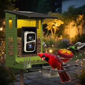 Rayki Solar Bird Leader مع كاميرا لمراقبة الطيور ، 2K HD مع التعرف على الذكاء الاصطناعي وتنبيهات التطبيق في الوقت الحقيقي ، Smart Birdfeeder House في الهواء الطلق ، IP65 مقاومة للماء ، هدايا مثالية لمحبي الطيور ، الأزرق in Kuwait