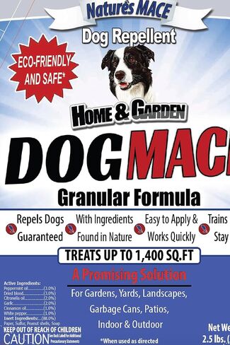 Nature's MACE Dog Repellent, 2.5 Granular, for Lawn, Yard, Garden, & Plants, Outdoor No-Dig, Dog Repellent and Training Tool, Dog Repellent for Yard, Dog Digging Repellent, Treats 1,400 Sq. Ft. in Saudi Arabia