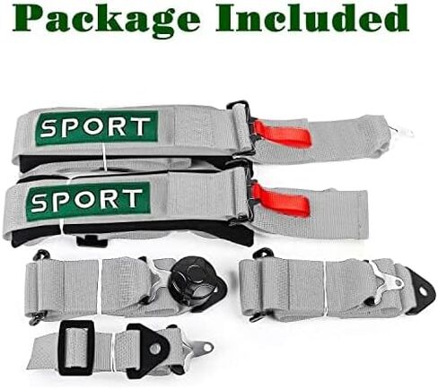 5 Point Racing Harness Seat Belt SFI Approved Seat Protection Heavy Duty Shoulder Pads Quick Release Cam Lock Latch Mechanism Fit Go-Kart Racing Car UTV ATV Blue in Saudi Arabia
