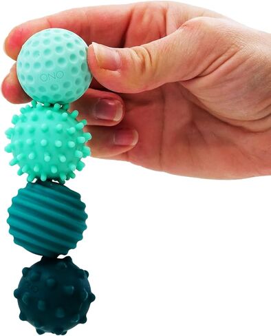 ONO Signets – Silicone Magnetic Balls with Textured Dimples, Bumps, and Waves | Fun to Play with Fidget Toy for Adults | Help Relieve Stress, Anxiety, Tension | Promotes Focus, Clarity (Teal) in Kuwait