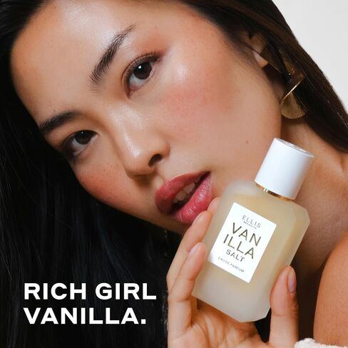 Ellis Brooklyn Salt Eau de Parfum, Fragrance with Ambergris, Tahitian Tiare, Ylang Ylang & Sandalwood - Tropical, Sensual Scent for Women - Vegan, Cruelty-Free Paraben-Free, 50ml / 1.7oz in Kuwait