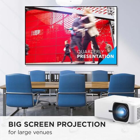 ViewSonic LS741HD 5000 Lumens 1080p Laser Projector with H/V Keystone, 4 Corner Adjustment, 360 Degree Projection, 1.6x Optical Zoom, LAN Control, and 24/7 Operation in Saudi Arabia