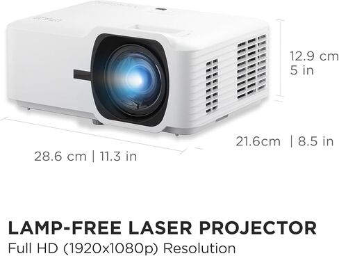 ViewSonic LS741HD 5000 Lumens 1080p Laser Projector with H/V Keystone, 4 Corner Adjustment, 360 Degree Projection, 1.6x Optical Zoom, LAN Control, and 24/7 Operation in Saudi Arabia