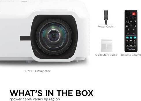 ViewSonic LS741HD 5000 Lumens 1080p Laser Projector with H/V Keystone, 4 Corner Adjustment, 360 Degree Projection, 1.6x Optical Zoom, LAN Control, and 24/7 Operation in Saudi Arabia
