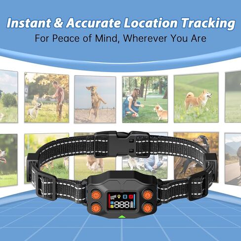 GPS Wireless Dog Fence, GPS Dog Collar Fence System, Adjustable 25-999 Yards Range, IPX7 Waterproof, 5 Training Modes for Medium/Large Dogs Over 15 Lbs in Saudi Arabia
