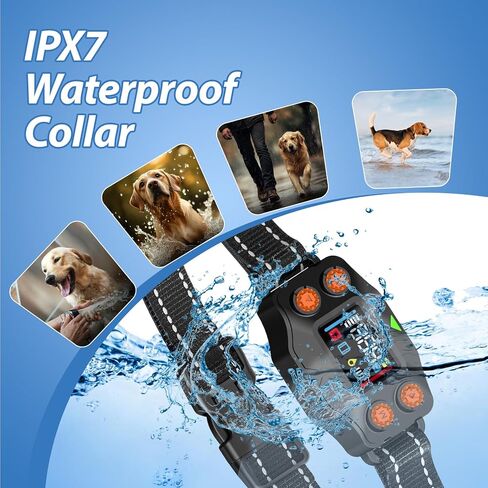 GPS Wireless Dog Fence, GPS Dog Collar Fence System, Adjustable 25-999 Yards Range, IPX7 Waterproof, 5 Training Modes for Medium/Large Dogs Over 15 Lbs in Saudi Arabia