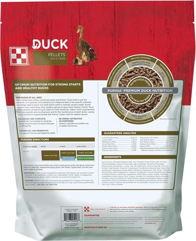 Purina Duck Food Pellets with Niacin, Prebiotics & Probiotics, Nutritionally Complete for All Life Stages, 40 lbs in Saudi Arabia