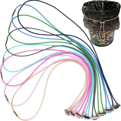 Garbage Can Bands 8 Pcs Trash Can Bands Adjustable Large Rubber Bands Fits 8-33 Gallon Trash Cans for Kitchen Home Office School Garbage Elastic Bands in Saudi Arabia