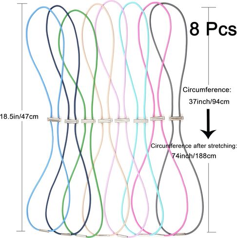 Garbage Can Bands 8 Pcs Trash Can Bands Adjustable Large Rubber Bands Fits 8-33 Gallon Trash Cans for Kitchen Home Office School Garbage Elastic Bands in Saudi Arabia