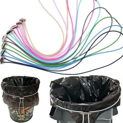 Garbage Can Bands 8 Pcs Trash Can Bands Adjustable Large Rubber Bands Fits 8-33 Gallon Trash Cans for Kitchen Home Office School Garbage Elastic Bands in Saudi Arabia