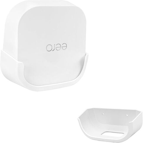 Huafly 2pcs Wall Mount Bracket for eero Max 7 WiFi, Effortless Installation No Messy Wires Space Saving, Strong ABS Holder, Cable Management at Home & Office in Saudi Arabia