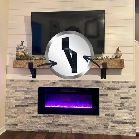 Mantel Bracket Corbel, 2 Inch Wide with Lip, Individually Sold, Heavy Duty Fireplace Shelf, Made in USA in Saudi Arabia