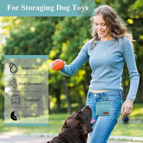 2Pcs Dog Treat Pouches for Pet Training, Hand Free Puppy Dogs Treat Bag with Carabiner, Portable Auto Closing Pet Dog Walking Bag for Travel or Outdoor Use, Pets Feed Snack Reward Pocket- Black, Green in Saudi Arabia