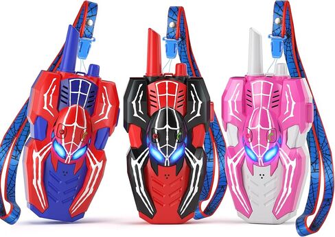 Talkies Walkie for Kids ، Spider Toys 2 Pack Outdoor 2 Way Radio Toy Gifts Camping Brithday Gift Walkie Talkies for 3 4 5 6 7 8 9 in Kuwait