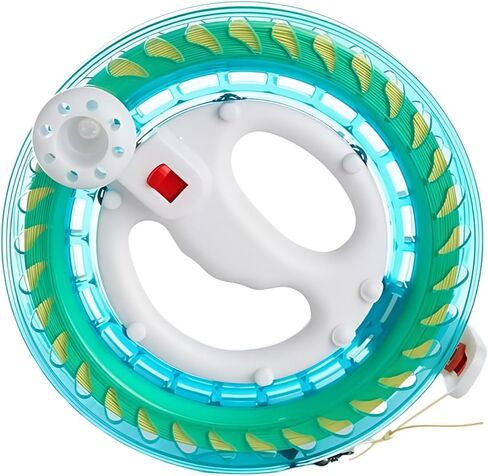 [HYBIZEJZ] Kite Reel with Locking Mechanism - Heavy Duty Hand Crank Line Winder for All Kite Types, Includes 400m Durable String & Quick-Release Connector (Kids/Adults) 8" in Saudi Arabia