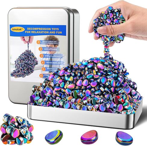 1000pcs مجموعة ألعاب تململ البالغين - معجون مغناطيسي ، ألعاب تخفيف الإجهاد للبالغين ، ألعاب المغناطيس والمغناطيس المملوءة - أكياس الإغاثة في نهاية المطاف للعب المكتب للمكتب in Kuwait