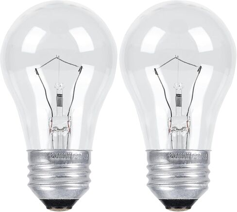 مصابيح ضوء الفرن ذات 4 عبوات 40 واط لمبة أجهزة ، E26 A15 120V مصابيح حرارة عالية من أجل محرك موقد ، ثلاجة ، ميكروويف ، أبيض دافئ 2700 كيلو ، قابلة للضمان in Saudi Arabia