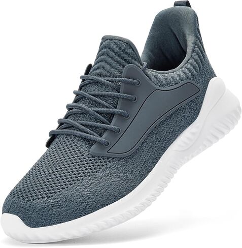 SDolphin Walking Shoes Mens Sneakers - Slip on Memory Foam Tennis Running Shoes for Athletic Workout Gym Jogging Lightweight Breathable Casual Sneakers in Kuwait